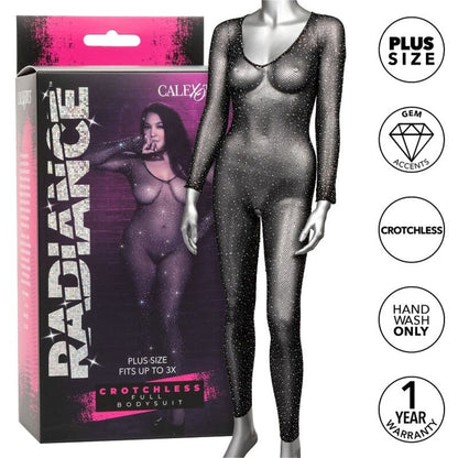 CALEXOTICS - RADIANCE GANZER BODYSUIT OHNE SCHRITT, ÜBERGRÖSSE