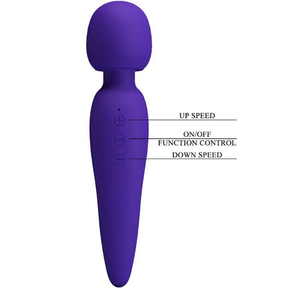 PRETTY LOVE - MEREDITH MASSAGER 12 VIBRATIONSMODI LILA