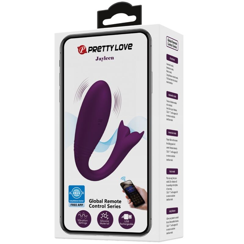 PRETTY LOVE - JAYLEEN VIBRATOR APP-FERNBEDIENUNG LILA