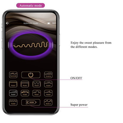 PRETTY LOVE - JAYLEEN VIBRATOR APP-FERNBEDIENUNG LILA