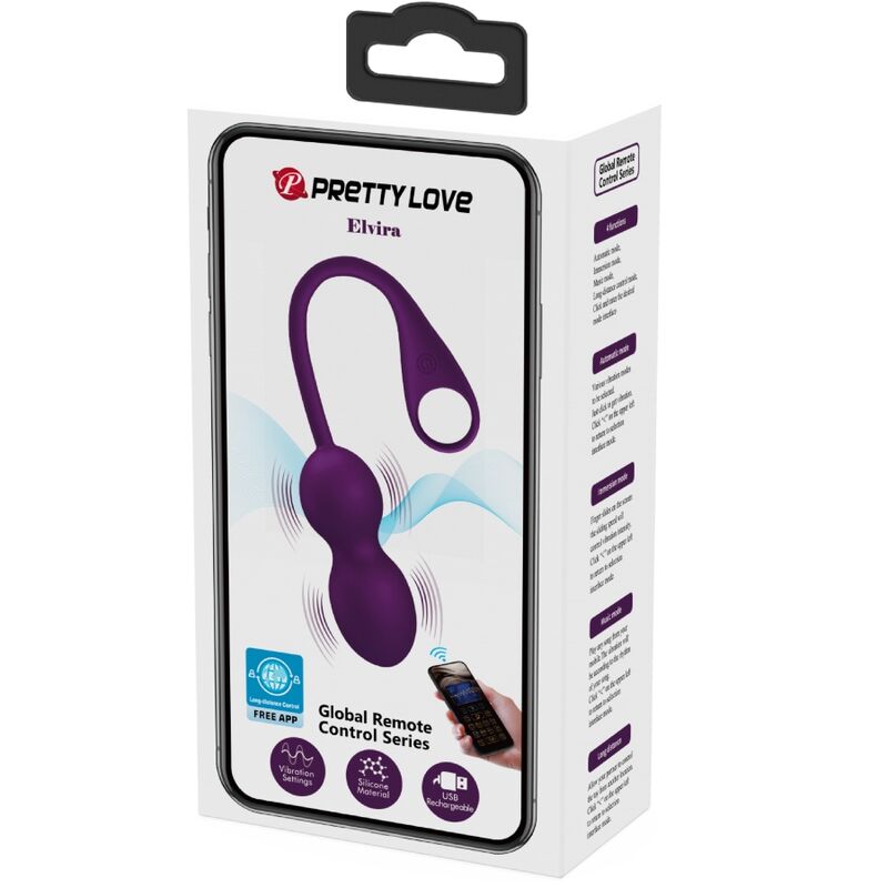 PRETTY LOVE - ELVIRA KEGEL BALLS APP-FERNBEDIENUNG LILA