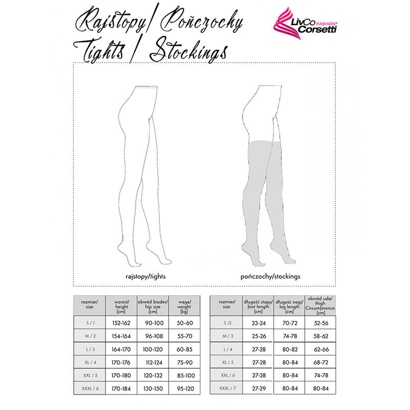 LIVCO CORSETTI FASHION - MIRANEIT LC XG021 STRÜMPFE SCHWARZ EINHEITSGRÖSSE