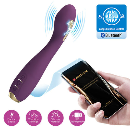 PRETTY LOVE - HECTOR ELEKTROSCHOCK-VIBRATOR MIT APP-STEUERUNG LILA