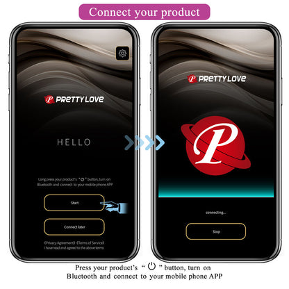 PRETTY LOVE - HECTOR ELEKTROSCHOCK-VIBRATOR MIT APP-STEUERUNG LILA