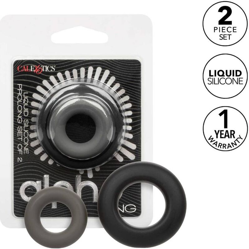 CALEXOTICS - ALPHA PROLONG 2ER-SET RING GRAU