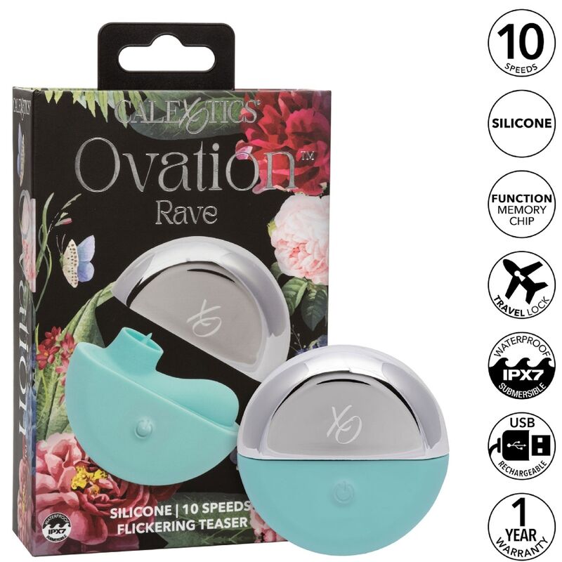 CALEXOTICS - OVATION RAVE STIMULATOR AQUA GRÜN