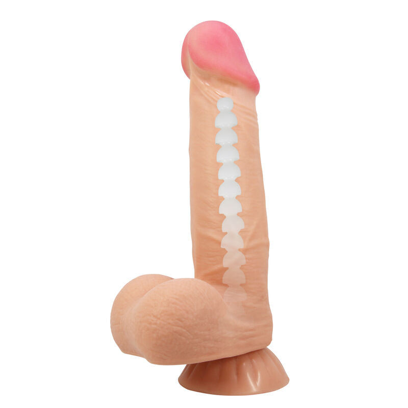 PRETTY LOVE - SLIDING SKIN SERIES REALISTISCHER DILDO MIT GLEITHAUT-SAUGNAPF 21,8 CM