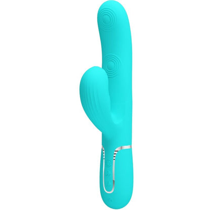 PRETTY LOVE - PERLITA MULTIFUNKTIONS-3-IN-1-G-PUNKT-VIBRATOR AQUAGRÜN