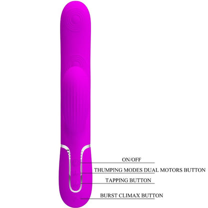PRETTY LOVE - PERLITA MULTIFUNKTIONS-3-IN-1-G-PUNKT-VIBRATOR VIOLETT