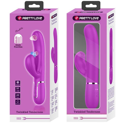 PRETTY LOVE - PERLITA MULTIFUNKTIONS-3-IN-1-G-PUNKT-VIBRATOR VIOLETT