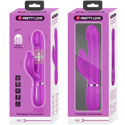 PRETTY LOVE - RABBIT VIBRATOR PERLEN VIOLETT