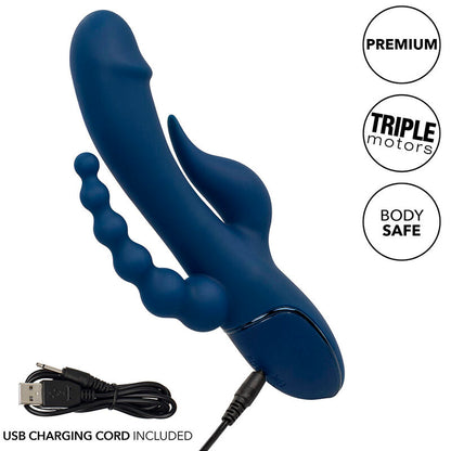 CALEXOTICS - VIBRATOR DREIFACHORGASMUS BLAU