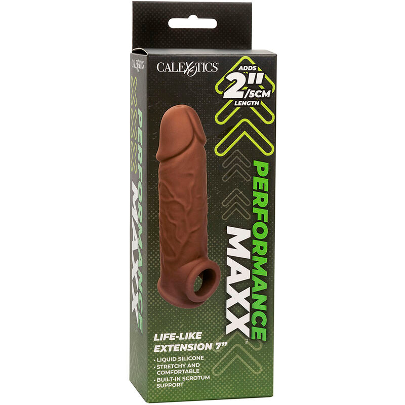 CALEXOTICS - PERFORMANCE MAXX LEBENSECHTE EXTENSION 7 BRAUNE HAUT