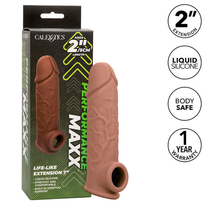 CALEXOTICS - PERFORMANCE MAXX LEBENSECHTE EXTENSION 7 BRAUNE HAUT