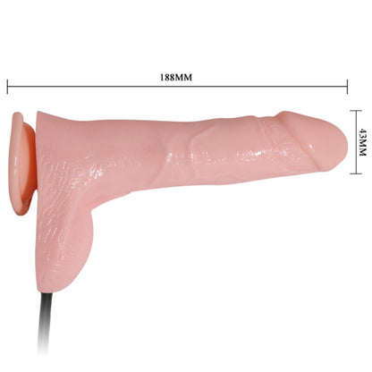 BAILE - AUFBLASBARER REALISTISCHER DILDO MIT SAUGNÄPFEN 15 CM
