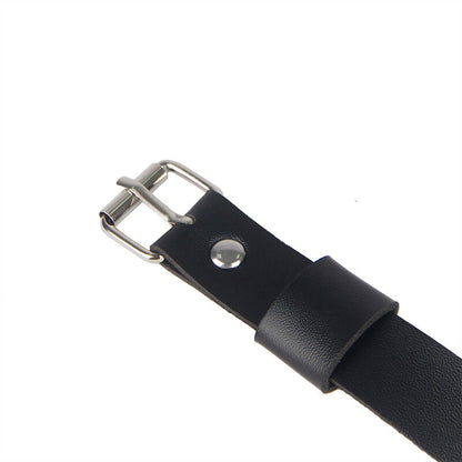 SUBBLIME - LEDERKETTENBEINHARNESS SCHWARZ EINE GRÖSSE