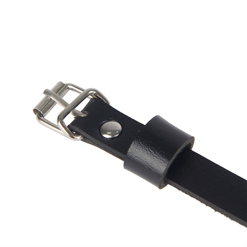 SUBBLIME - LEDER-HÜFT- UND BEINHARNESS SCHWARZ, EINHEITSGRÖSSE