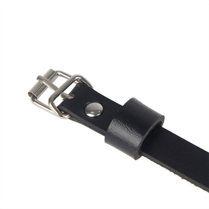 SUBBLIME - LEDER-HÜFT- UND BEINHARNESS SCHWARZ, EINHEITSGRÖSSE