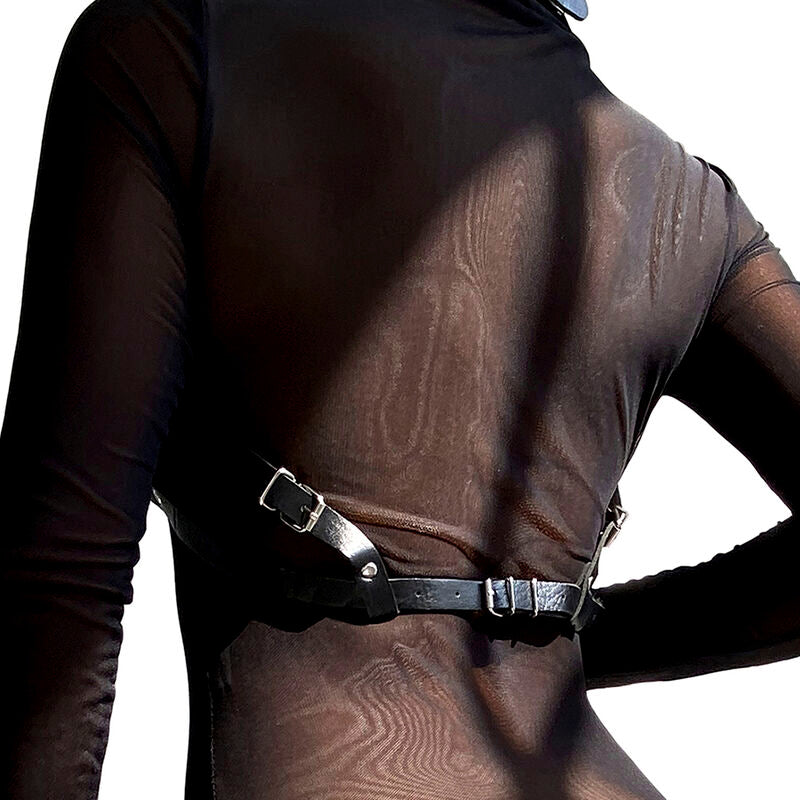 SUBBLIME - LEDER BRUSTGURT SCHWARZ EINHEITSGRÖSSE