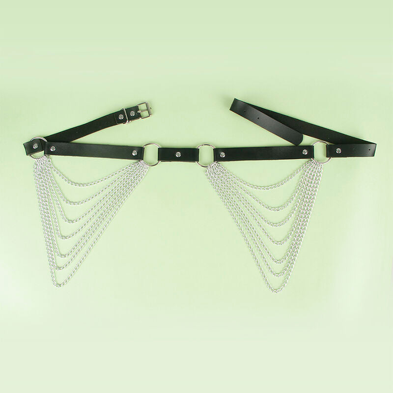 SUBBLIME – LEDERKETTENGÜRTEL SCHWARZ, EINHEITSGRÖSSE