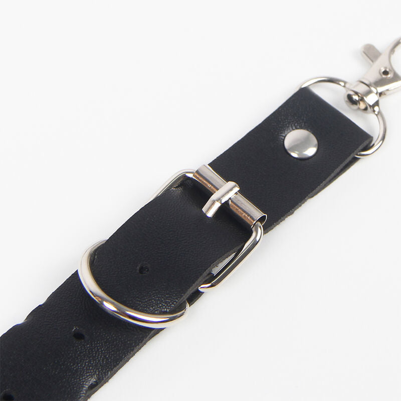 SUBBLIME - GÜRTEL UND STRUMPFHALTER MIT RINGEN UND KETTENDETAIL EINE GRÖSSE