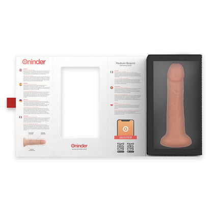 ONINDER - MITTLERER BOGOTÁ VIBRATORDILDO 9 GESCHWINDIGKEITEN NATÜRLICH 20 CM -O- 4,2 CM - KOSTENLOSE APP