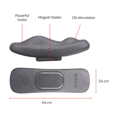 ONINDER – MANILA PANTY WIEDERAUFLADBARER VIBRATOR 9 GESCHWINDIGKEITEN 9,6 CM X 2,6 CM – KOSTENLOSE APP