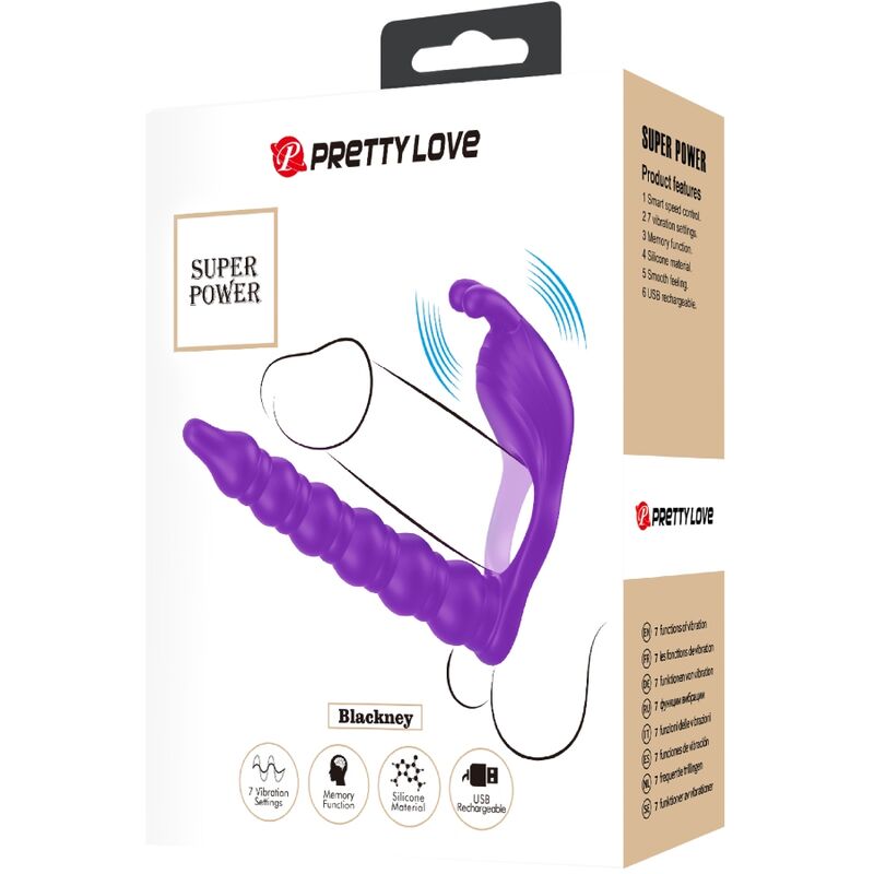 PRETTY LOVE - BLACKNEY PENISRING MIT LILA VIBRATOR-PLUG