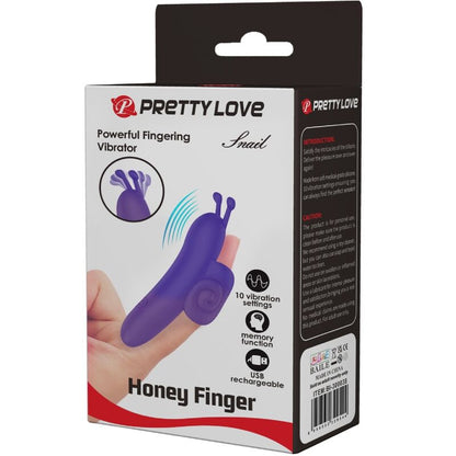 PRETTY LOVE - SCHNECKE LEISTUNGSSTARKER LILA FINGERSTIMULATOR