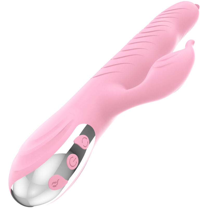 ARMONY - MARCIA VIBRATOR &amp; STOSSEND DOPPELZUNGE WÄRMEEFFEKT ROSA