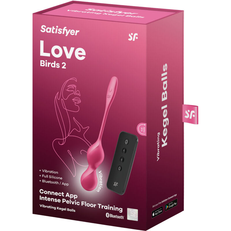 SATISFYER – LOVE BIRDS 2 VIBRIERENDE KEGEL-KUGELN + KOSTENLOSE APP