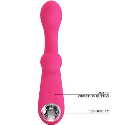 PRETTY LOVE - SKYLAR PINK STIMULATOR-VIBRATOR