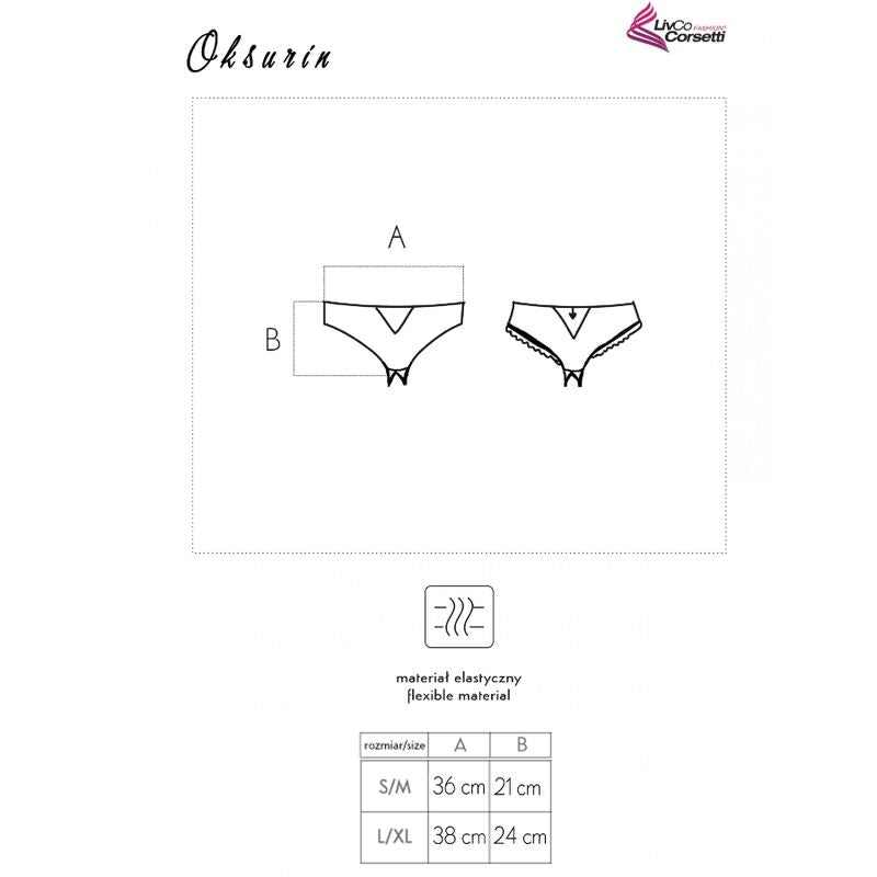 LIVCO CORSETTI FASHION - OKSURIN PANTY SCHWARZ MIT SCHRITTFREIEM STIEFEL