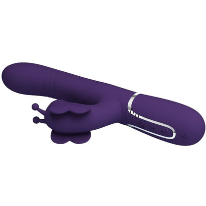 PRETTY LOVE - MULTIFUNKTIONS-RABBIT-VIBRATOR 4 IN 1 SCHMETTERLING LILA