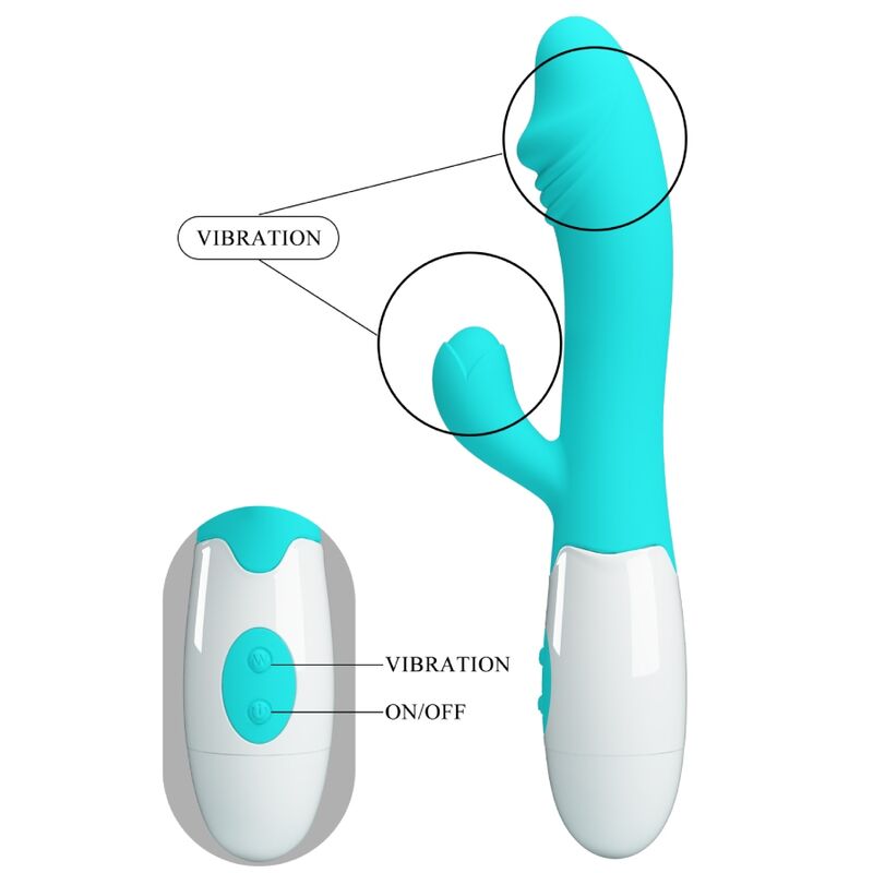 PRETTY LOVE - SNAPPY G-SPOT VIBRATOR AQUA GRÜN