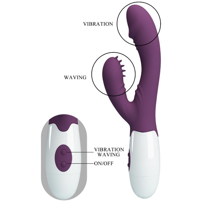 PRETTY LOVE - ANDRE RABBIT VIBRATOR &amp; G-PUNKT-STIMULATOR LILA