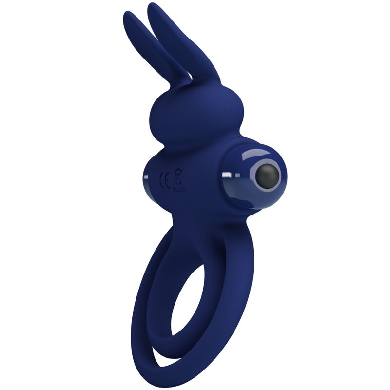 PRETTY LOVE - DAREY DOPPEL-VIBRATIONSRING KANINCHEN BLAU