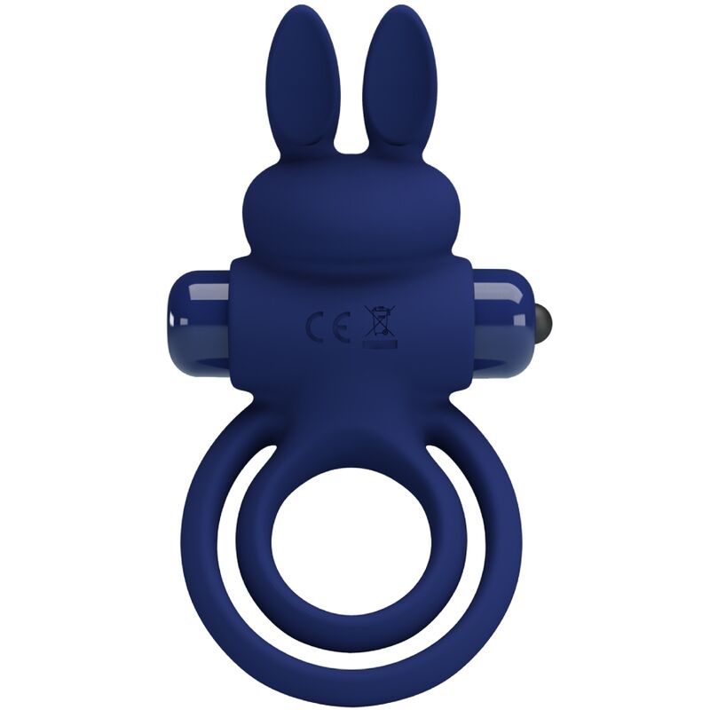 PRETTY LOVE - DAREY DOPPEL-VIBRATIONSRING KANINCHEN BLAU