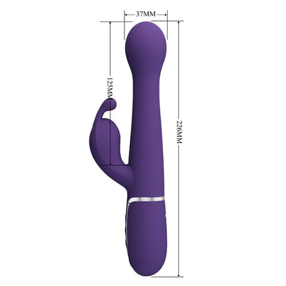 PRETTY LOVE - DEJON RABBIT VIBRATOR 3 IN 1 MULTIFUNKTION LILA