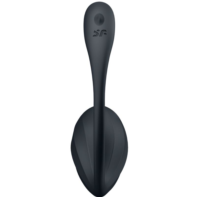 SATISFYER - GERIPPTER BLÜTENBLATT-G-PUNKT-STIMULATOR MIT FERNBEDIENUNG, SCHWARZ, KOSTENLOSE APP