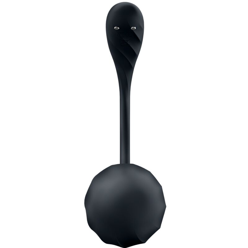 SATISFYER - GERIPPTER BLÜTENBLATT-G-PUNKT-STIMULATOR MIT FERNBEDIENUNG, SCHWARZ, KOSTENLOSE APP