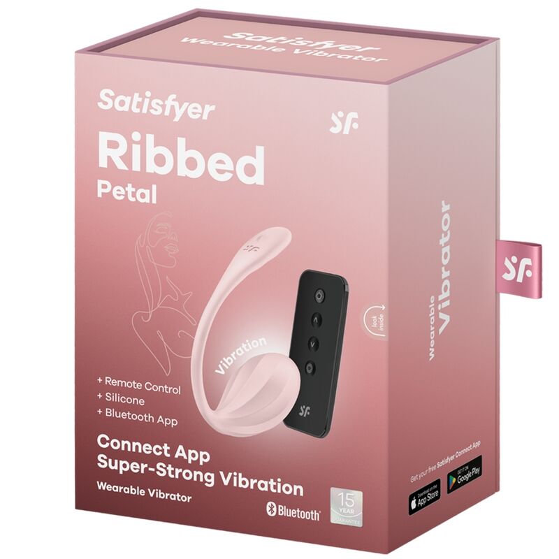 SATISFYER - GERIPPTER BLÜTENBLÜTENSTIMULATOR MIT G-PUNKT-FERNBEDIENUNG UND KOSTENLOSER APP
