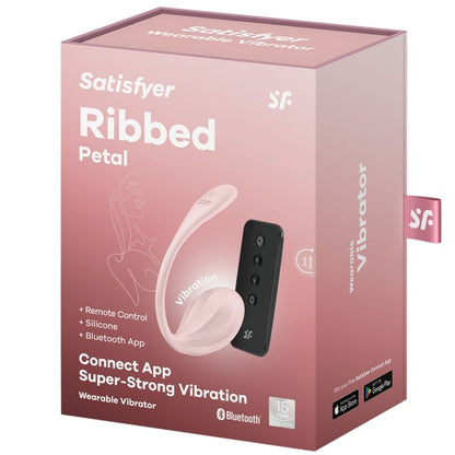 SATISFYER - GERIPPTER BLÜTENBLÜTENSTIMULATOR MIT G-PUNKT-FERNBEDIENUNG UND KOSTENLOSER APP