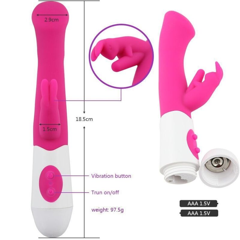 ARMONY - RABBIT VIBRATOR &amp; STIMULATOR G-PUNKT 10 GESCHWINDIGKEITEN ROSA