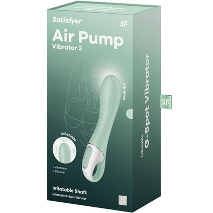 SATISFYER - LUFTPUMPENVIBRATOR 3 AUFBLASBARER G-PUNKT MINT