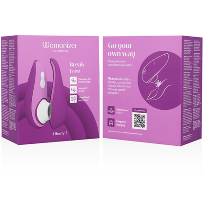 WOMANIZER - LIBERTY 2 KLITORISSTIMULATOR &amp; SAUGROHR VIOLETT