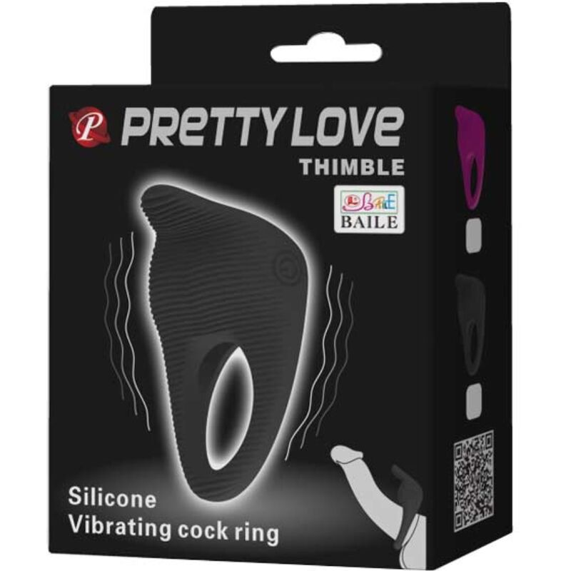 PRETTY LOVE - FINGERHÜHLE VIBRATORRING SCHWARZ