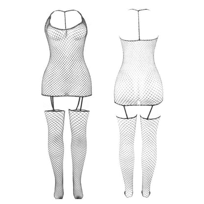 SUBBLIME - 951955 GLÄNZENDER NETZ-BODYSTOCKING EINE GRÖSSE