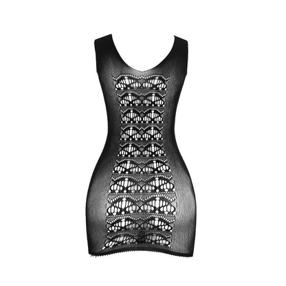 SUBBLIME - 952167 KURZES ELASTISCHES NETZKLEID SCHWARZ EINE GRÖSSE