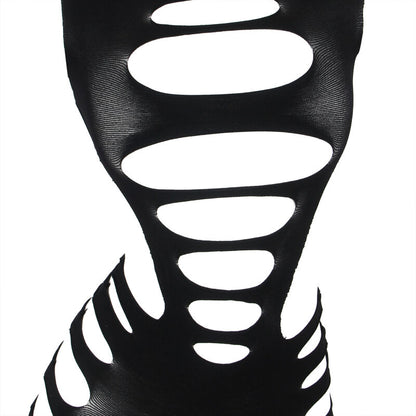 SUBBLIME - 952266 LANGARM ELASTISCHES NETZKLEID SCHWARZ EINE GRÖSSE